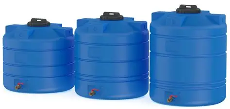 Rotomolded polyethylene water storage tanks